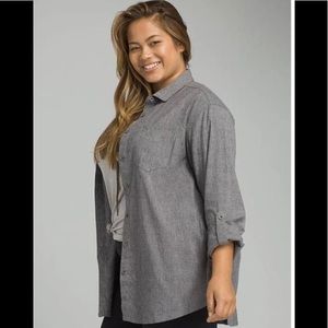 NWT prAna Aster Sustainable Tunic Plus Grey 3X